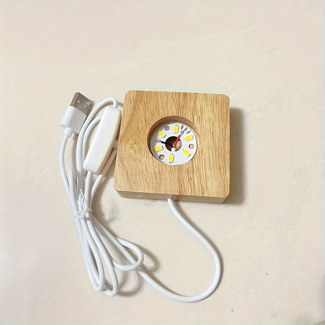 Resin Silicone Mold with LED Base for Craft Home Decor