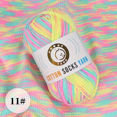 10Pcs Gradient Cotton Yarn DIY Craft for Sweater Scarf Socks and Gloves