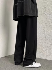 Men's Loose Fit Letter W Drawstring Pants Spring/Fall