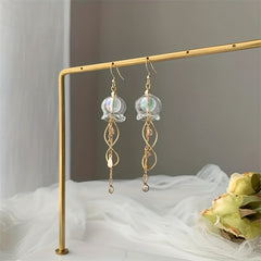 Jellyfish Dangling Earrings - Ocean-Inspired Jewelry