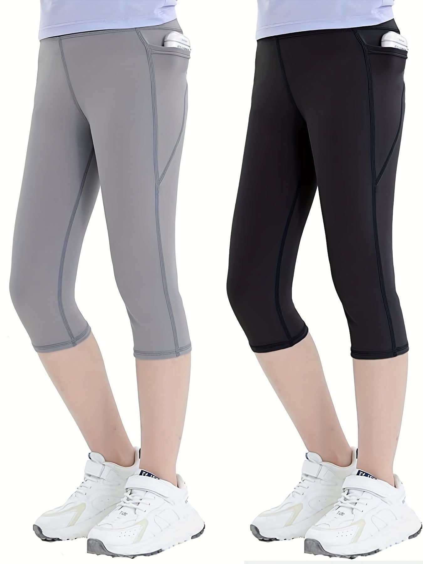Girls Soft Stretch Athletic Leggings Slim Fit Sports Yoga Workout Pants