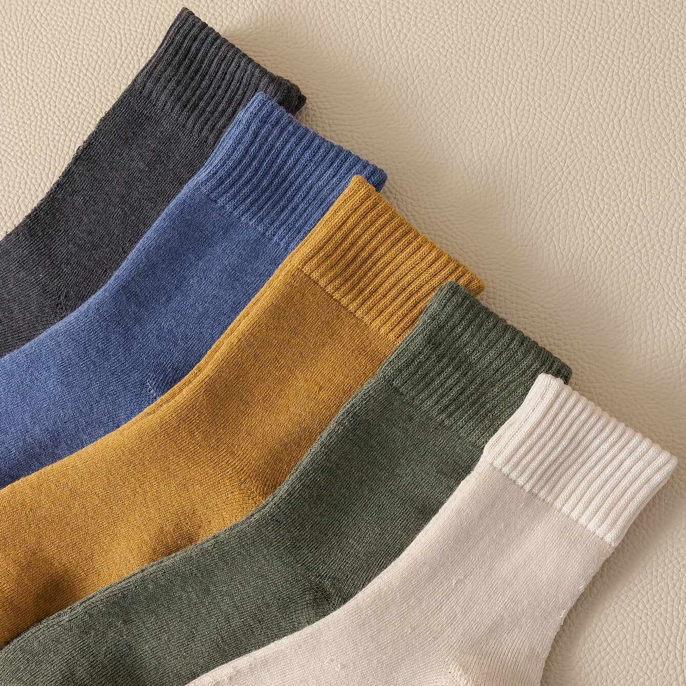5 Pairs Women's Winter Boot Socks Thickened Warm Mid Tube Socks