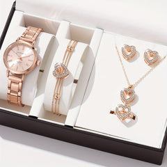 6pcs Beginner Rhinestone Watch Set for Students