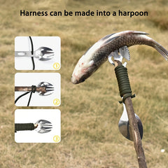 Camping Survival Multi-Tool: Fork, Spoon, Bottle Opener, Fish Harpoon