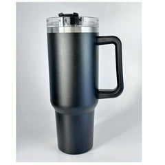 Vacuum Insulated Travel Mug 40oz Stainless Steel Coffee Cup with Straw