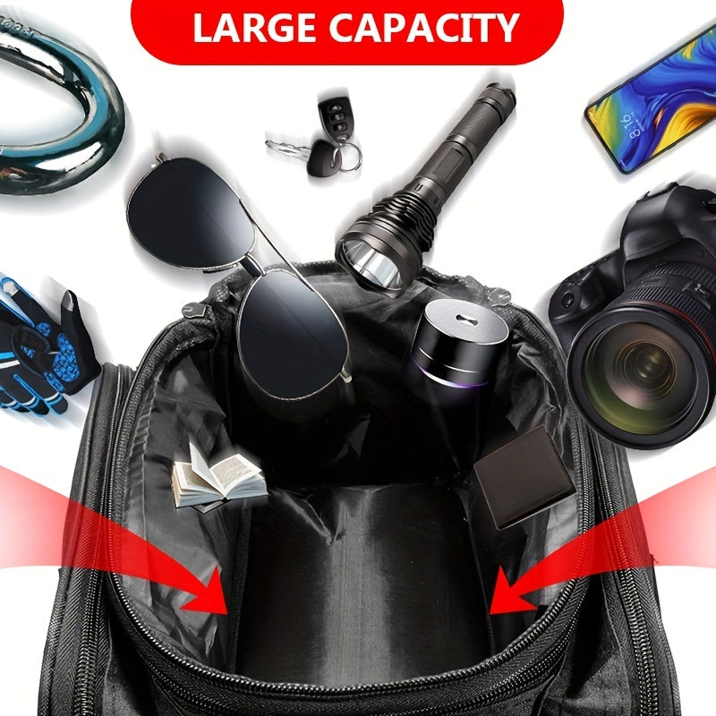 27L Bike Backseat Bag Rear Pack Waterproof Mountain Bike Saddle Rack Trunk Bag
