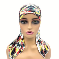 Snake Pattern Print Head Scarf Unisex Stretchy Head Wrap