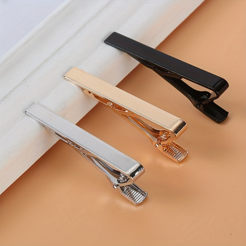3pcs Men's Tie Clip Wedding Business Necktie Accessories