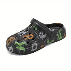 Men's Camo Print Slip On Clog Sandals Casual Shoes