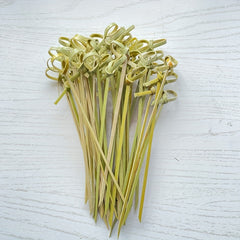 100pcs Bamboo Stick String Fruit Fork Cocktail Tomato Stick