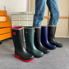 Men's Knee High Rain Boots Waterproof Non slip Outdoor Work Fishing Shoes