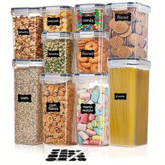 10pc Airtight Food Storage Containers BPA-Free for Pasta Flour