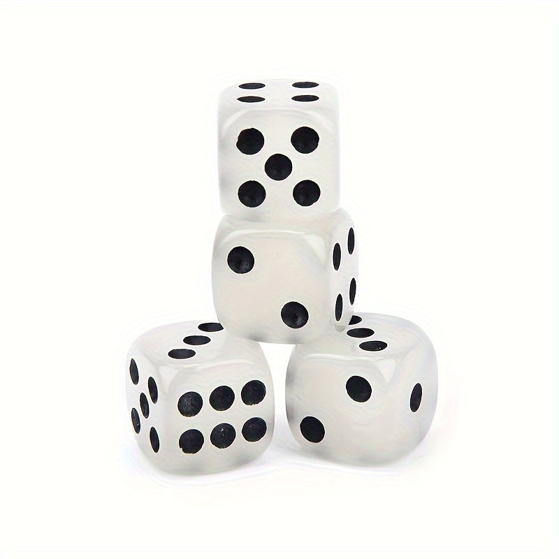 4PCS Dots Luminous Dice 6 Side Dices For Board Game Night Bar KTV