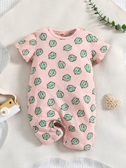 Cute Strawberry Jumpsuit for Baby Girls
