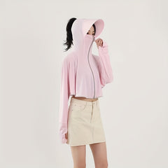 Ponytail Sunproof Shawl Summer Hoodie Sun Jacket UV Protection