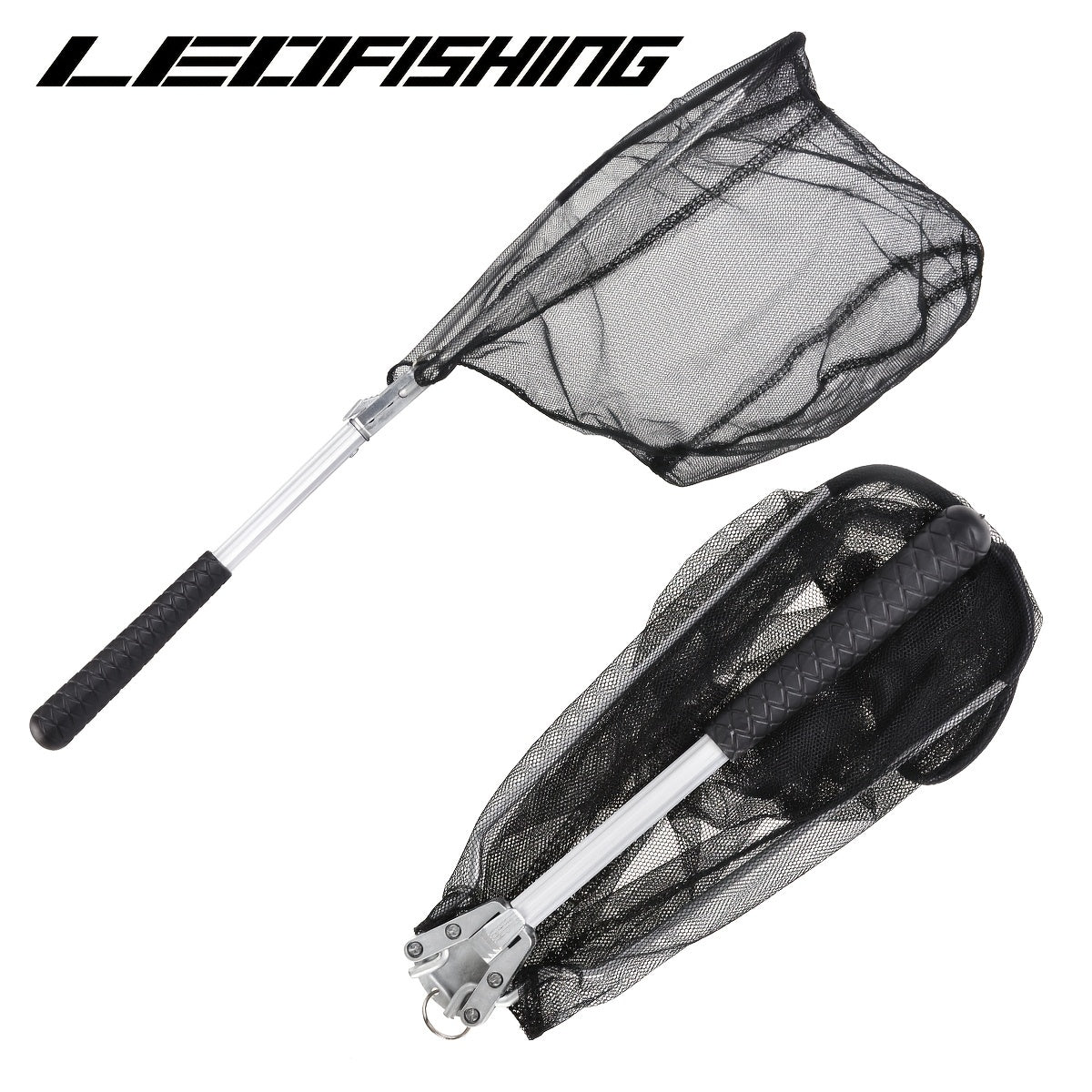 LEOFISHING Folding Fishing Landing Net 5 91FT 7 87FT Pole Handle