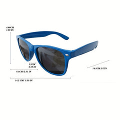 Square Sunglasses Casual Rivet Anti Glare UV400