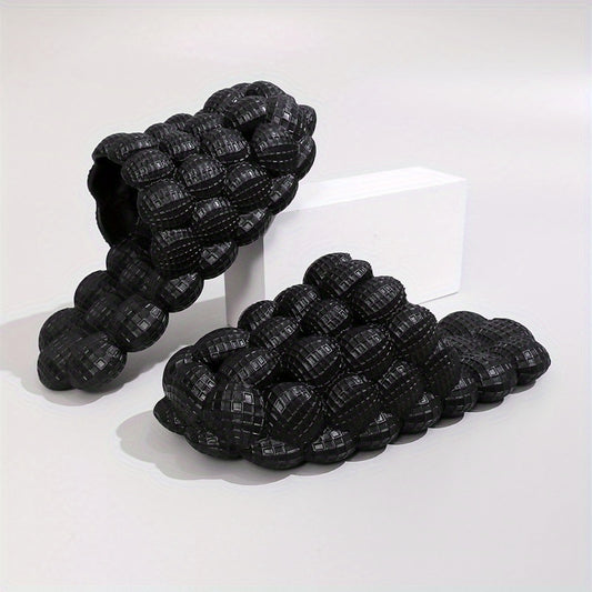 Unisex Round Toe Bubble Slippers Thick Sole Outdoor Sports Slip-On