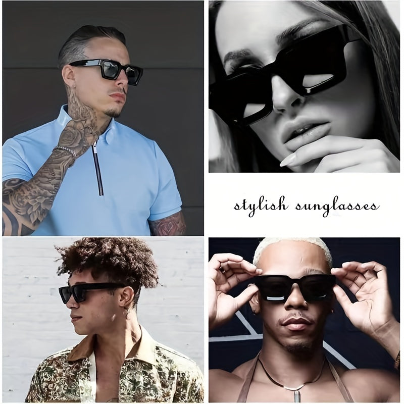 Square Sunglasses Casual Gradient Glasses for Summer Beach UV400