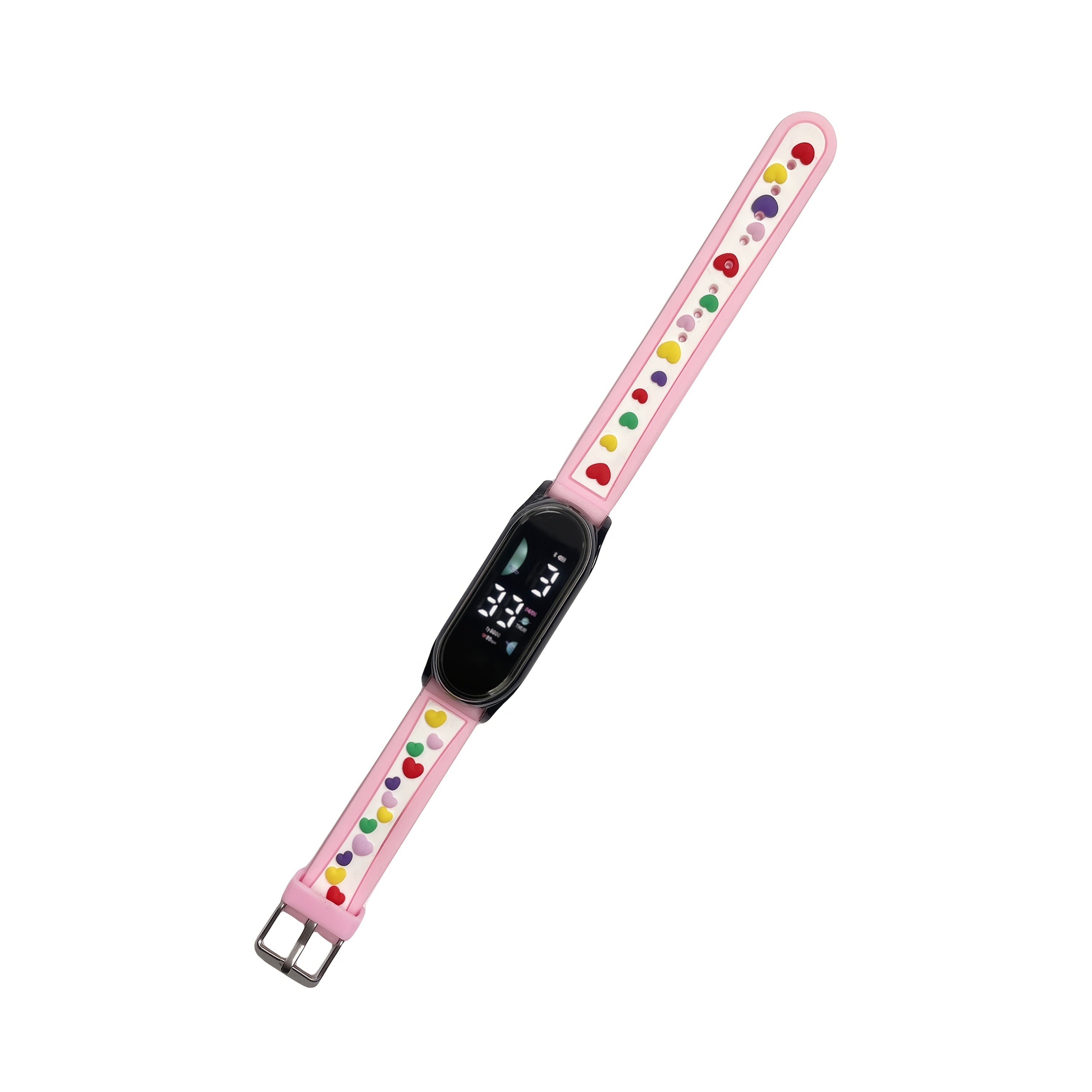 Soccer Car Print Digital Watch TPU Strap Casual Wear Birthday