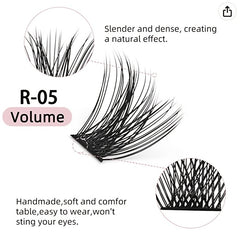 144 Pcs Cluster Eyelash Extension Kit D Curl Volume Wispy Lashes