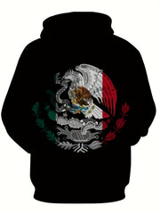 MEXICO Print Hoodies For Men Graphic Hoodie With Kangaroo Pocket