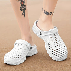 Men's Lightweight Comfy Clogs Hollow Out Non Slip Garden Shoes
