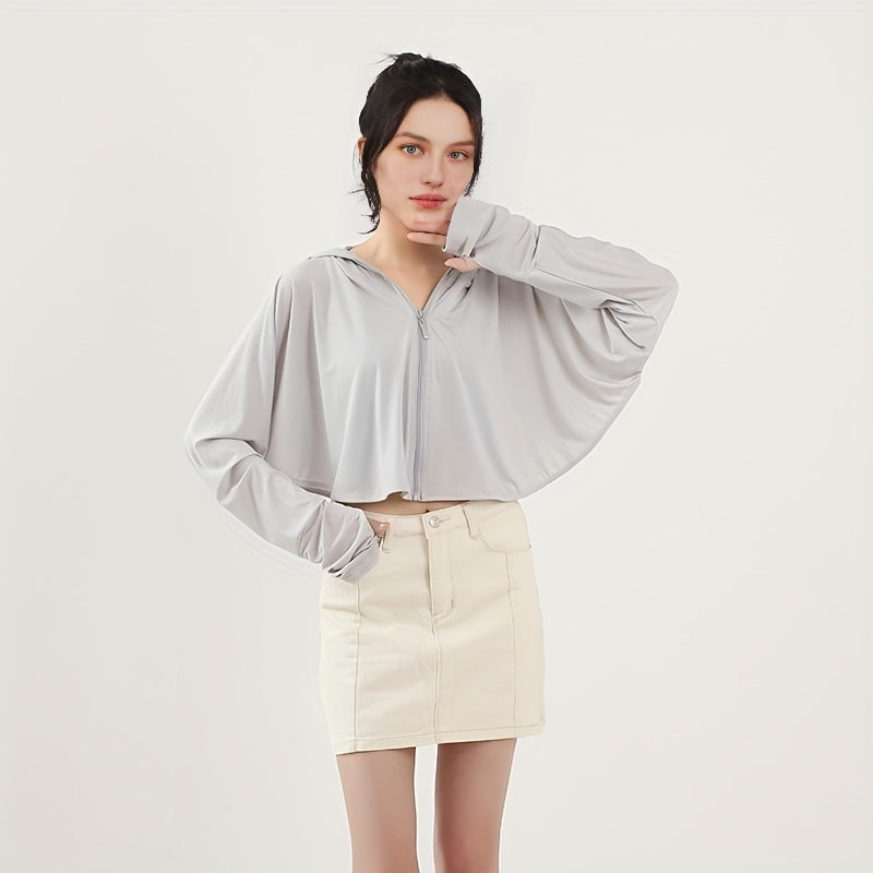 Ponytail Sunsuit Hoodie Outdoor Sunscreen Shawl Hooded Women UV Protection