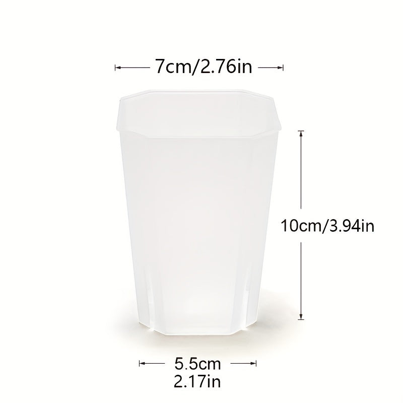 5pcs Transparent Flower Pots Succulent Nursery Pots Indoor Outdoor Decoration