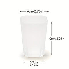 5pcs Transparent Flower Pots Succulent Nursery Pots Indoor Outdoor Decoration