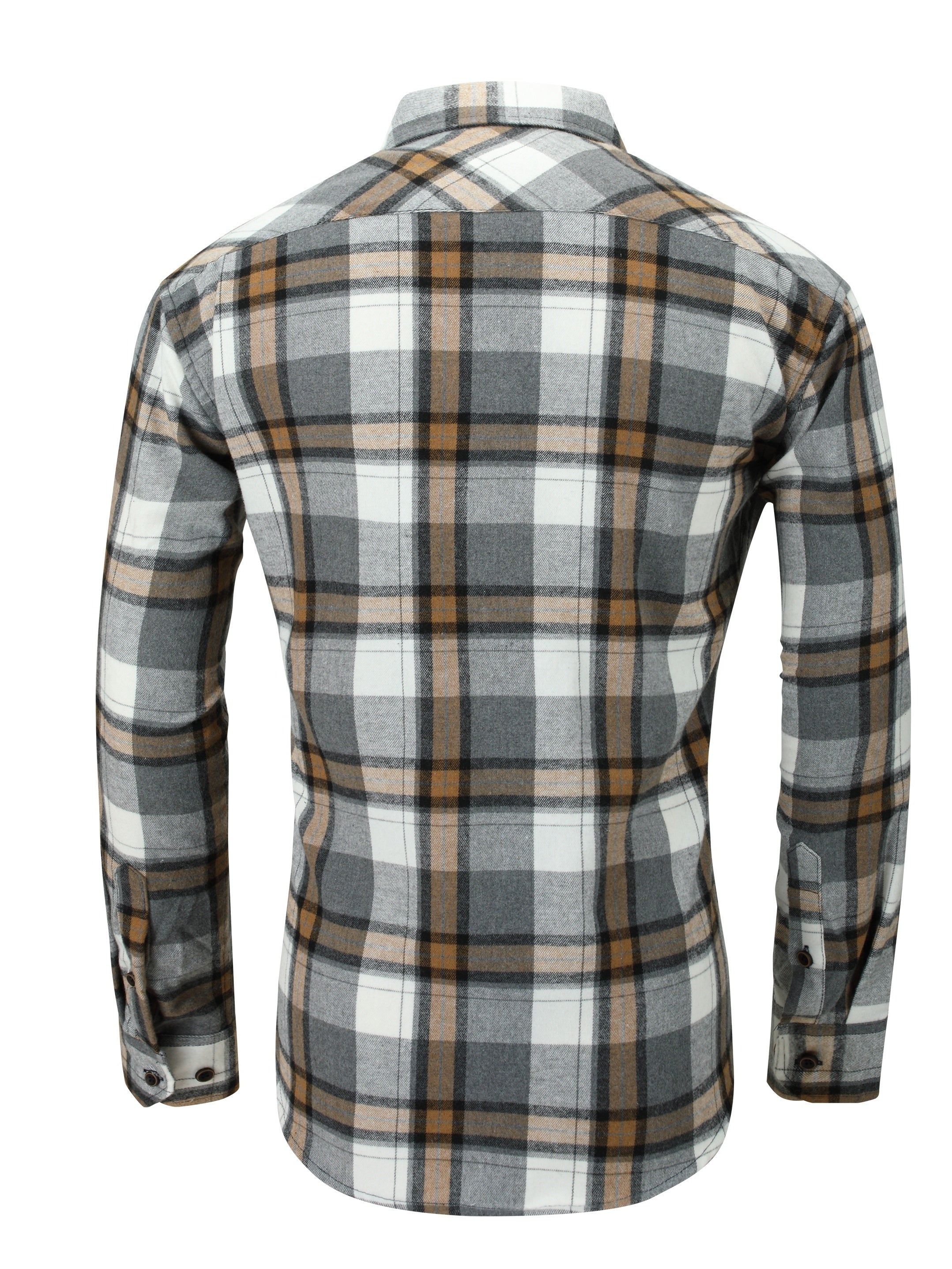 Men's Plaid Flannel Button Up Shirt