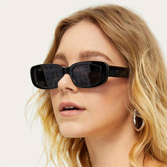 Small Frame Rectangular Sunglasses Women Sunshade Eyeglasses