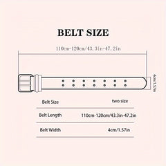 Men's Double Pin Buckle Belt