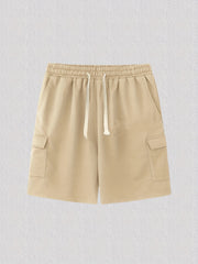 Men's Drawstring Waist Cargo Shorts for Summer Outdoor