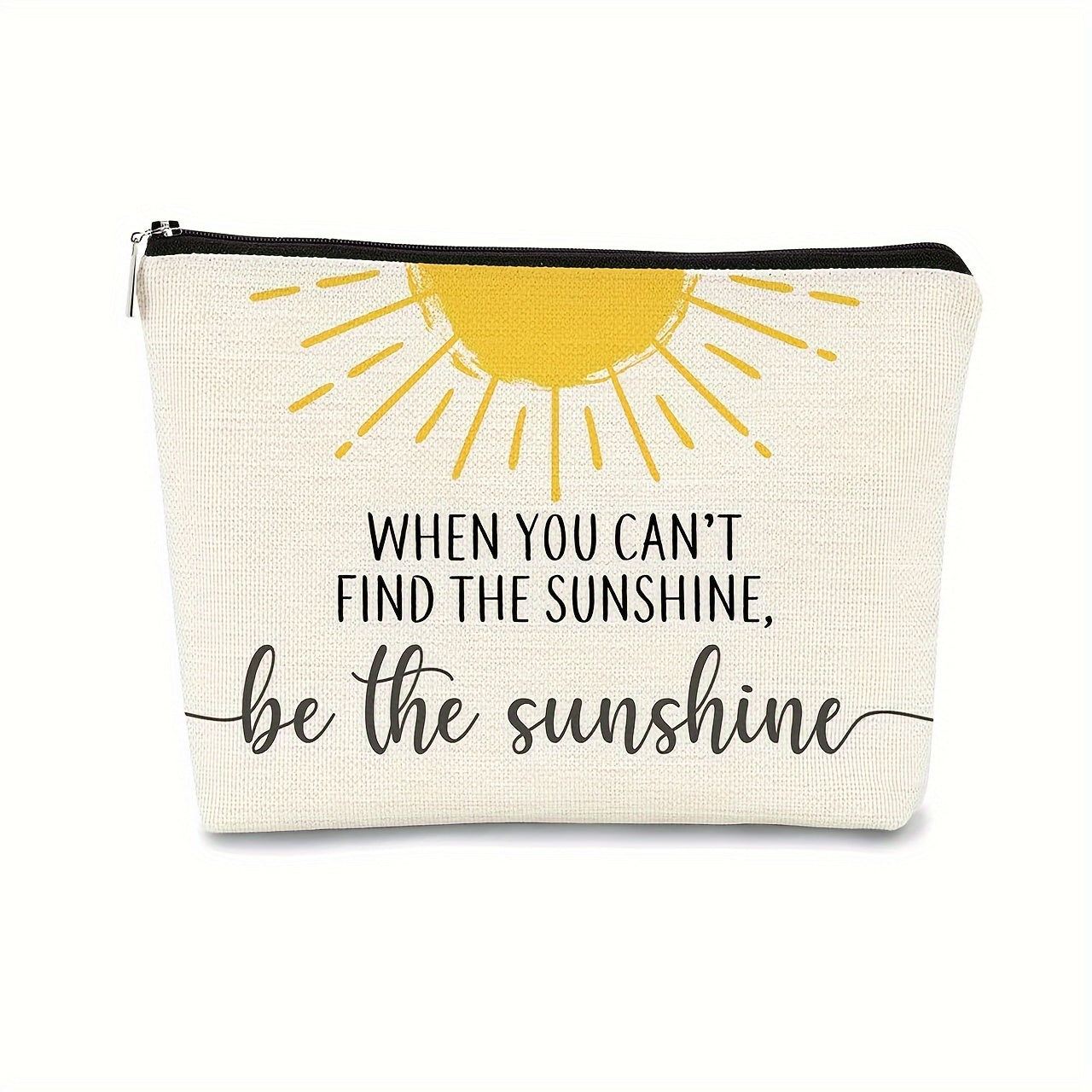 Unisex Sunshine Cosmetic Bag Zipper Travel Wash Bag