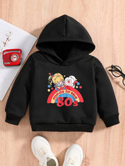 Baby Cartoon Letter Print Sweatshirt Kids Spring Hoodie