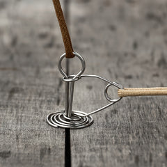 Stainless Steel Wind Rope Buckle Tent Nail For Camping