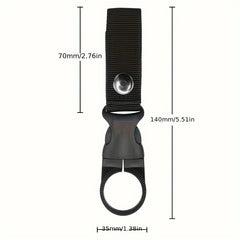 3pcs Bottle Carrier Strap With Carabiner for Traveling & Hiking