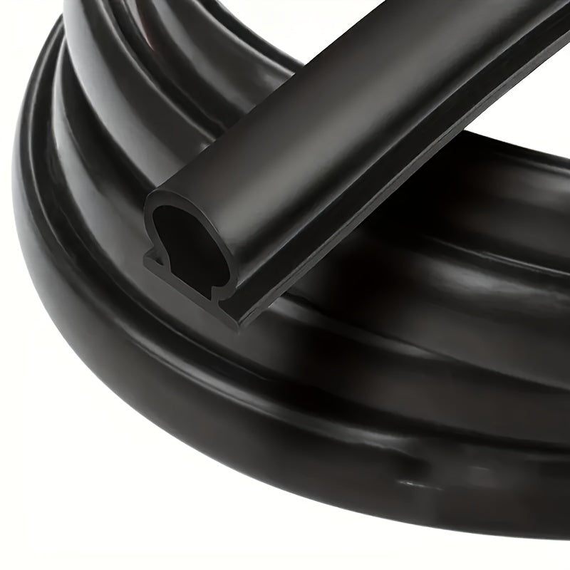 Self-Adhesive Weather Stripping Door Seal - Soundproof D-Shape - 6-15 Meters