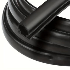 D-Shape Door Weather Stripping 10 Meter Self-Adhesive Backing Soundproofing Seal