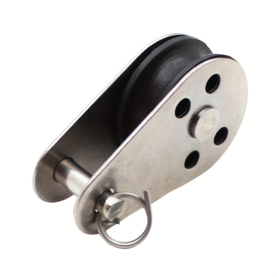 Stainless Steel Nylon Marine Pulley Hanging Wire Towing Wheel Swivel Lifting Rop
