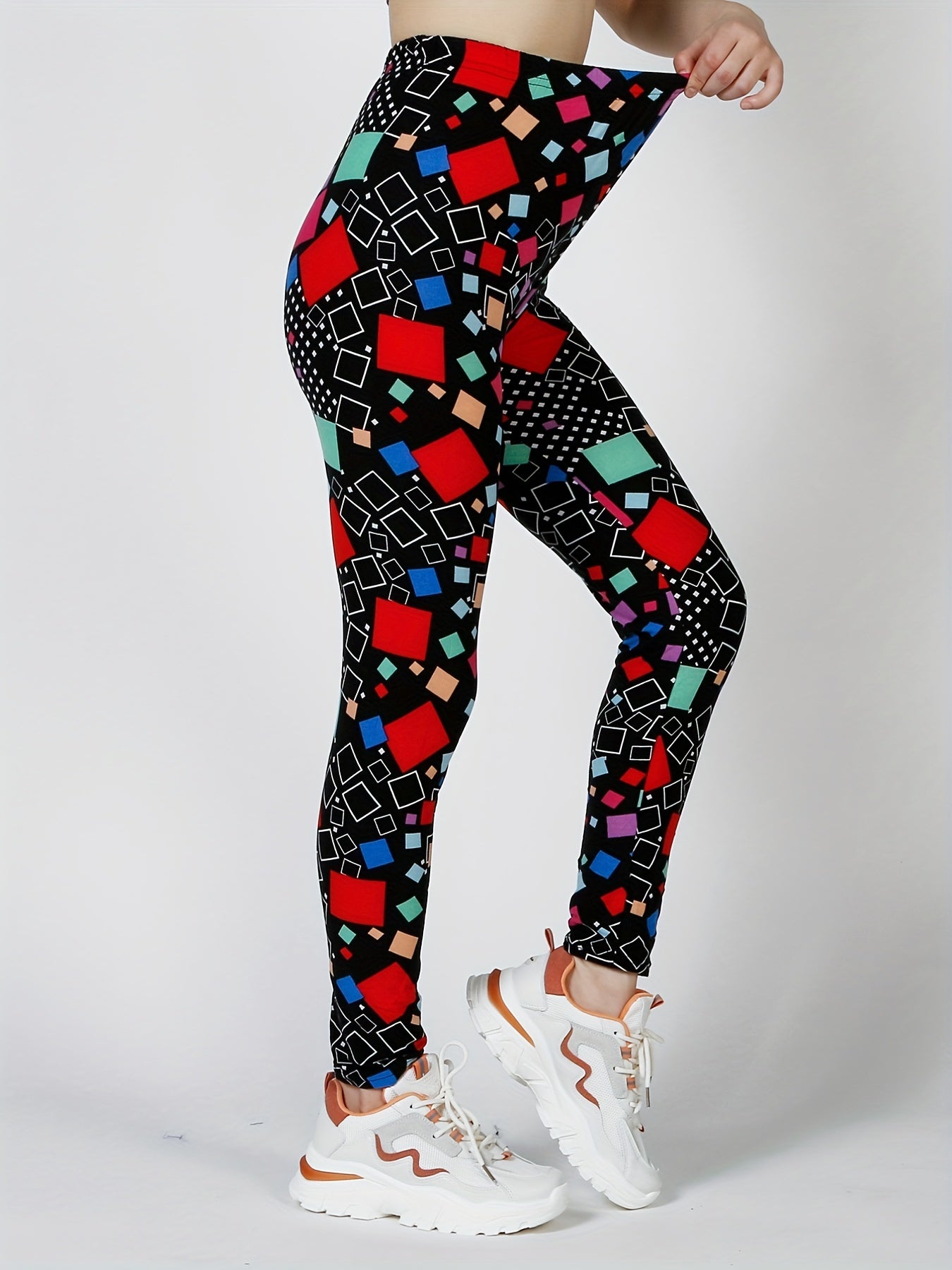 Geo Print Skinny Leggings Every Stretchy Leggings Women's