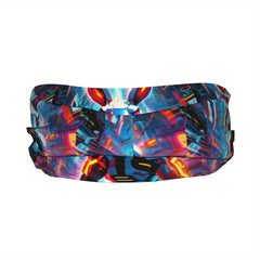 Futuristic Bunny Print Headband - Sweat Wicking Spandex