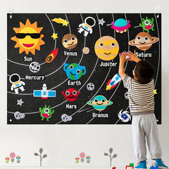 Felt Board Story Set for Toddlers - Ocean & Outer Space Theme