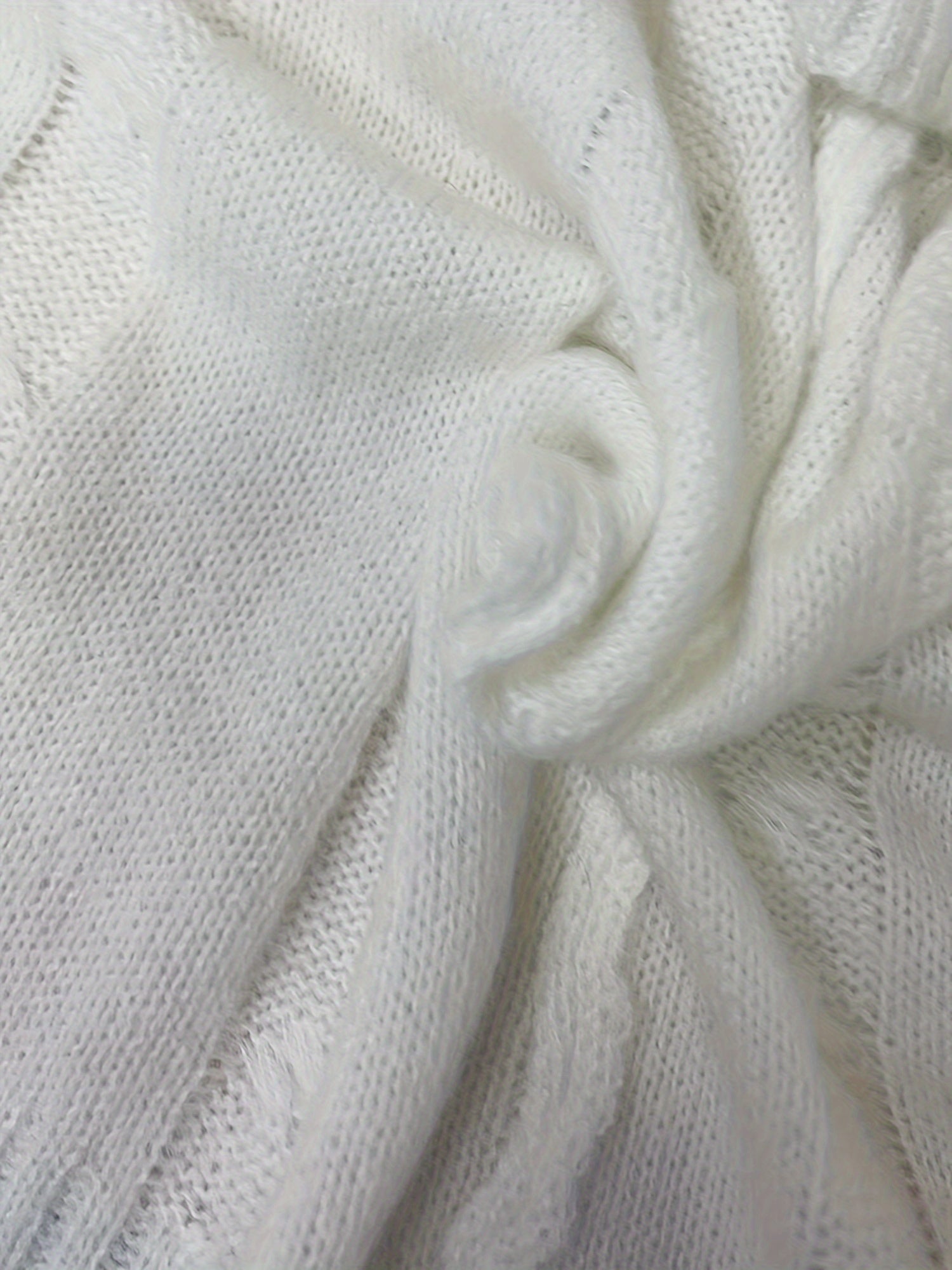 Cable Lantern Sleeve High Neck Jumper
