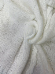 Cable Lantern Sleeve High Neck Jumper