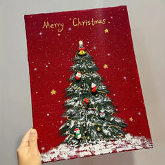 Christmas DIY Wood Art Frame for Drawing & Painting