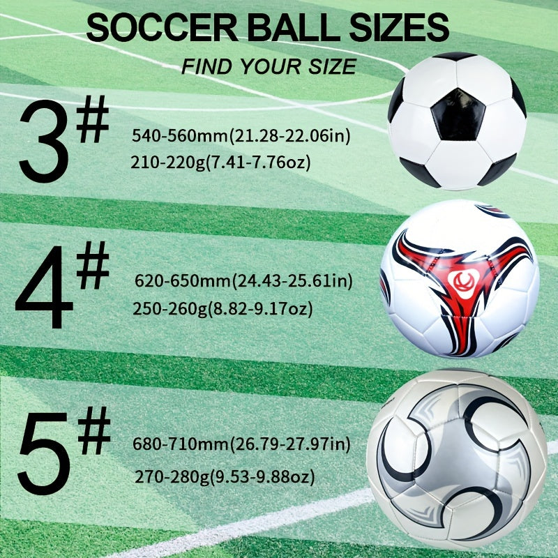 1pc Durable Soccer Ball Football For Outdoor Competition Training Entertainment