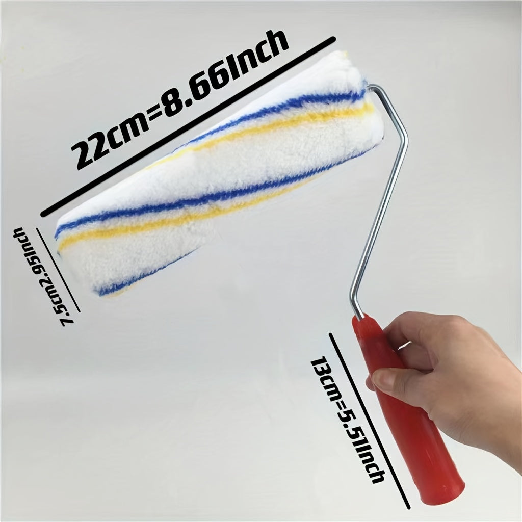 1pc Wool Cotton Thread Paint Roller Brush Latex Wall Painting Tool