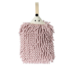 Cartoon Hedgehog Chenille Fingertip Towel - Soft Hand Drying Towel
